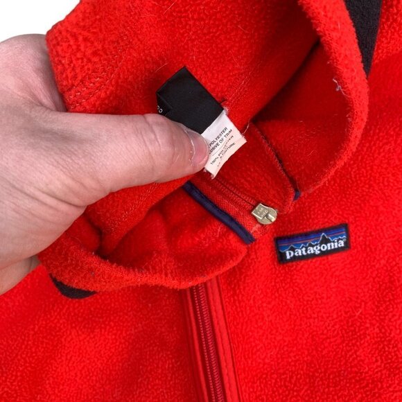 VINTAGE Patagonia Fleece Vest Red XL - Picture 4 of 8